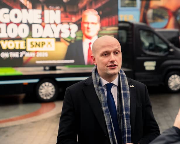 The Scotsman's Westminster Correspondent Andrew Quinn interviewing SNP Westminster leader Stephen Flynn