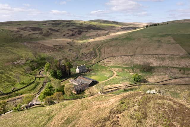 Todrig farm from the air - land acquired by Gresham House 