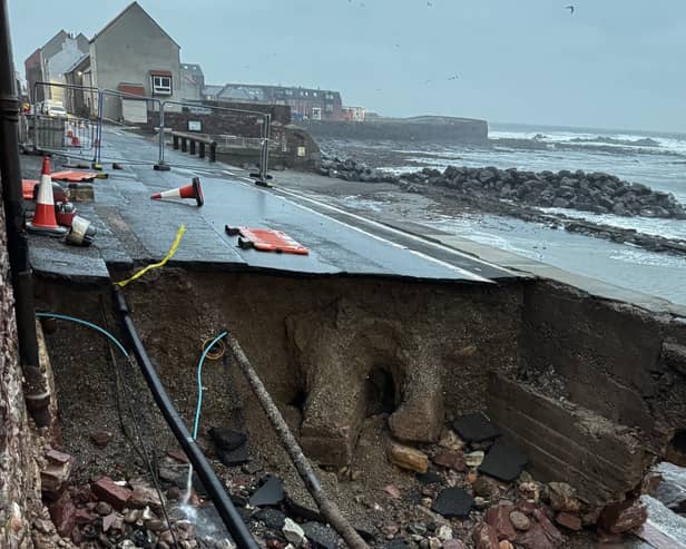 A sinkhole opened on Lamer Street last week 