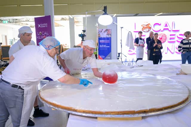 As big biscuits go, this one is very, very big. But is it an Empire, double or German biscuit? (Picture: Sandy Young/Scottish Baker of the Year Awards)