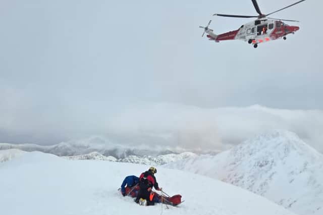An Inverness Coastguard helicopter also assisted
