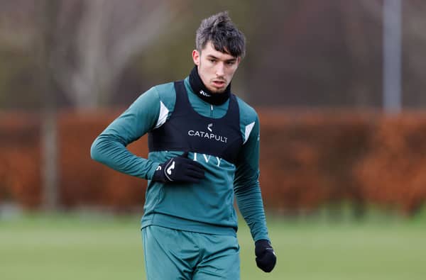 Kieron Bowie during his final Hibs training session on January 29, 2026. (Photo by Ross Parker / SNS Group)