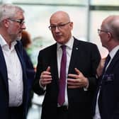 Sandy Begbie, left, pictured with First Minister John Swinney at Scotland's Global Investment Summit last year