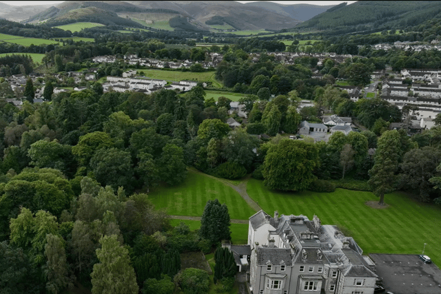 Kingsmeadows area in Peebles, the Borders