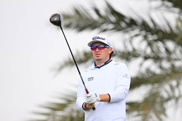 Ewen Ferguson pictured on day two of the Qatar Masters at Doha Golf Club