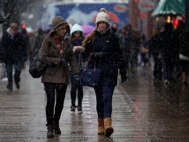 'Sleet showers' have been forecasted in parts of the country later this week 