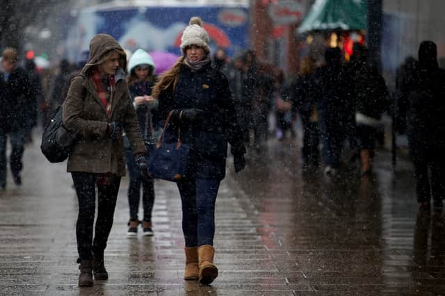 Sleet showers have been forecasted later this week