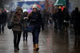 'Sleet showers' have been forecasted in parts of the country later this week 