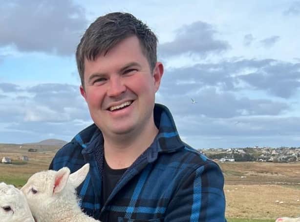 Donald MacKinnon during last year’s lambing season