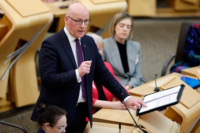 First Minister John Swinney