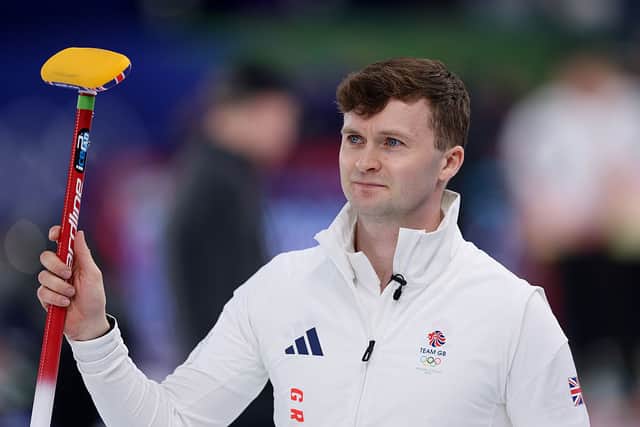 Bruce Mouat is in action again today at the Winter Olympics.