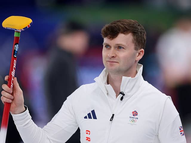 Bruce Mouat is in action again today at the Winter Olympics.