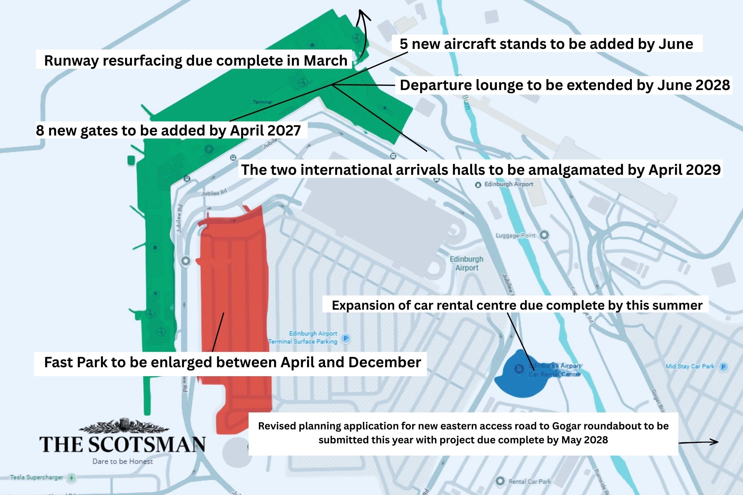 Edinburgh Airport to spend up to £150m a year on biggest-ever expansion ...
