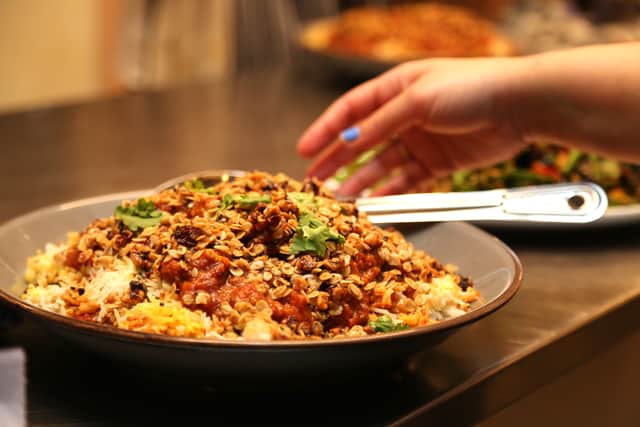 The food at Parveen's Canteen in Glasgow