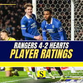 How we rated the performance of each Rangers and Hearts player at Ibrox on Sunday afternoon. Cr: SNS Group.