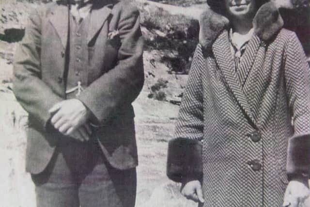 Joseph Walker, founder of Walker's shortbread, with his wife Margaret in 1920
