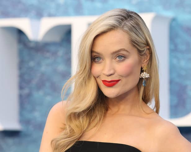 Laura Whitmore stuns in zebra print dress as she reveals she’s expecting second child (aff)