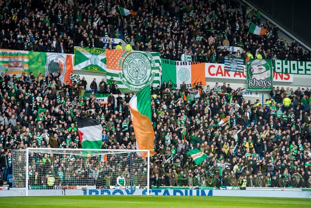 The last time Celtic fans filled the Broomloan Stand at Ibrox was for a league fixture against Rangers in March 2018.