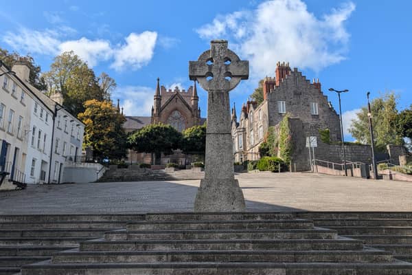 Armagh market square, one of the stops  on Northern Ireland’s St Patrick's Way.