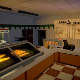 Grease Trap '99 is set in a seaside fish and chip shop.