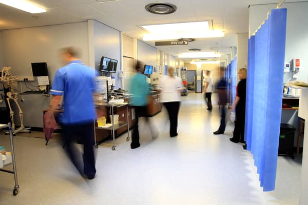 A view inside a hospital ward