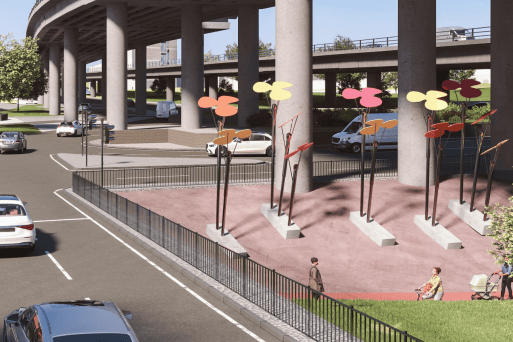 Visualisation of Woodside viaducts repair option