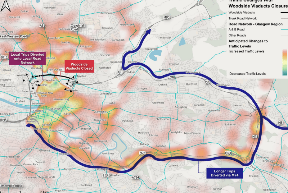 Permanent closure of M8 in Glasgow among options for ageing 55-year ...
