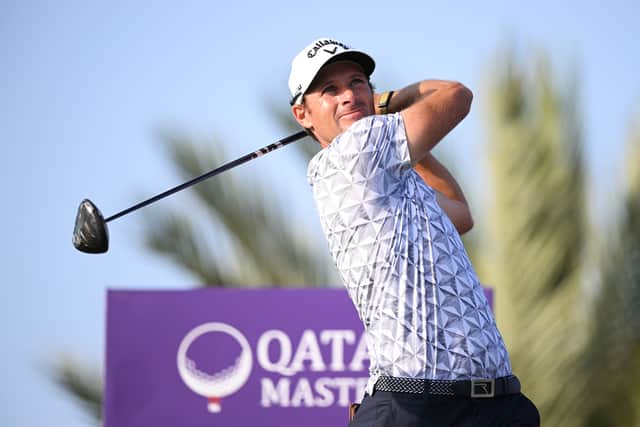 Andrea Pavan pictured in action during the Qatar Masters at Doha Golf Club earlier this month 