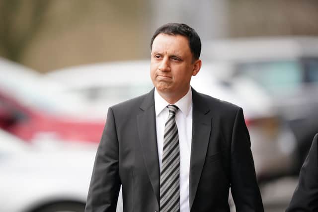 Scottish Labour leader Anas Sarwar attends the thanksgiving service for former Scottish health secretary Jeane Freeman