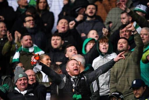 Celtic will be backed by over 7000 fans against Rangers on Sunday.
