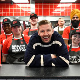 Professor Green Glasgow: Rap star Professor Green opens new fast food takeaway on Byres Road.