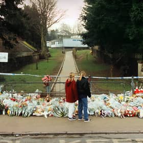 People around the world left tributes to those who were killed at Dunblane. Pixcture: Stefan Rousseau/AFP/Getty