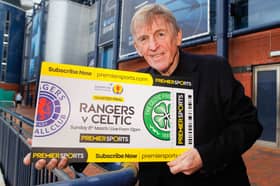 Kenny Dalglish was promoting Premier Sports' live and exclusive coverage of Rangers v Celtic on Sunday from 12pm on Premier Sports 1. (Photo by Alan Harvey / SNS Group)