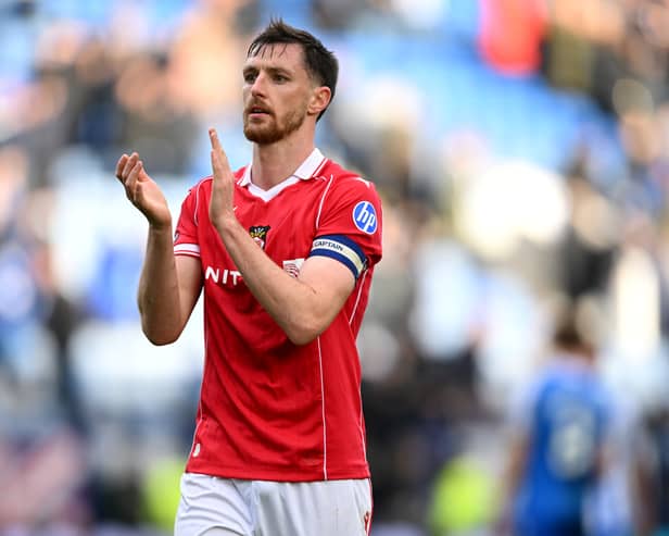 Wrexham captain Dominic Hyam is hoping to secure a place in Scotland's World Cup squad. (Photo by Harriet Massey/Getty Images)
