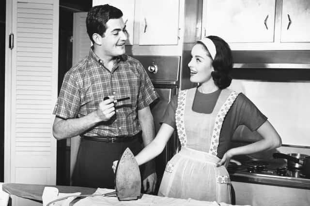 Men born when this photograph was taken in the 1950s are much less likely to think women should always obey their husbands than those born in recent years (Picture: George Marks/Retrofile)