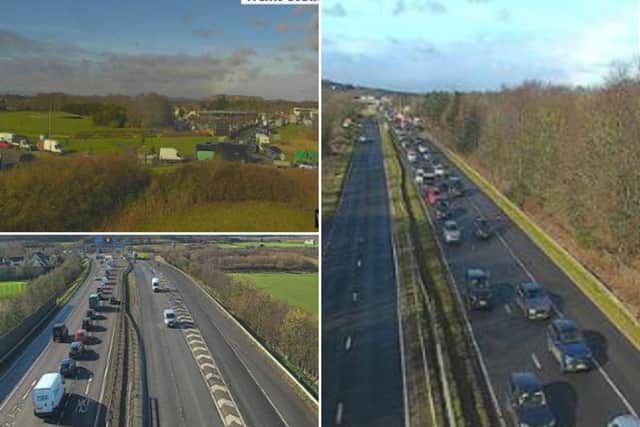 Drivers in the west of Edinburgh are facing ‘severe delays’ this morning following congestion on the A8, M90 and A90 citybound approaches.