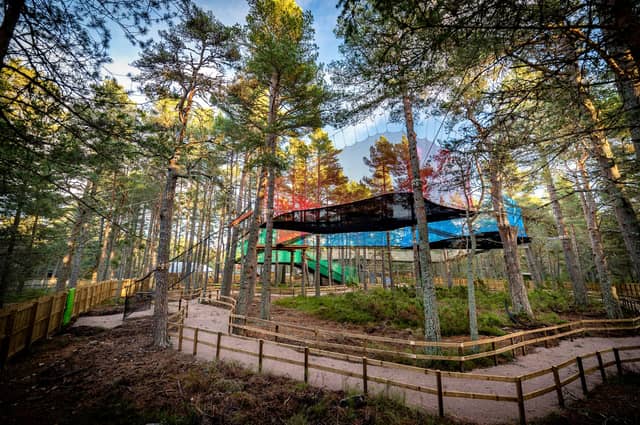 NetworX, Scotland’s first aerial net challenge, is the latest attraction at the Landmark Forest Adventure Park at Carrbridge.