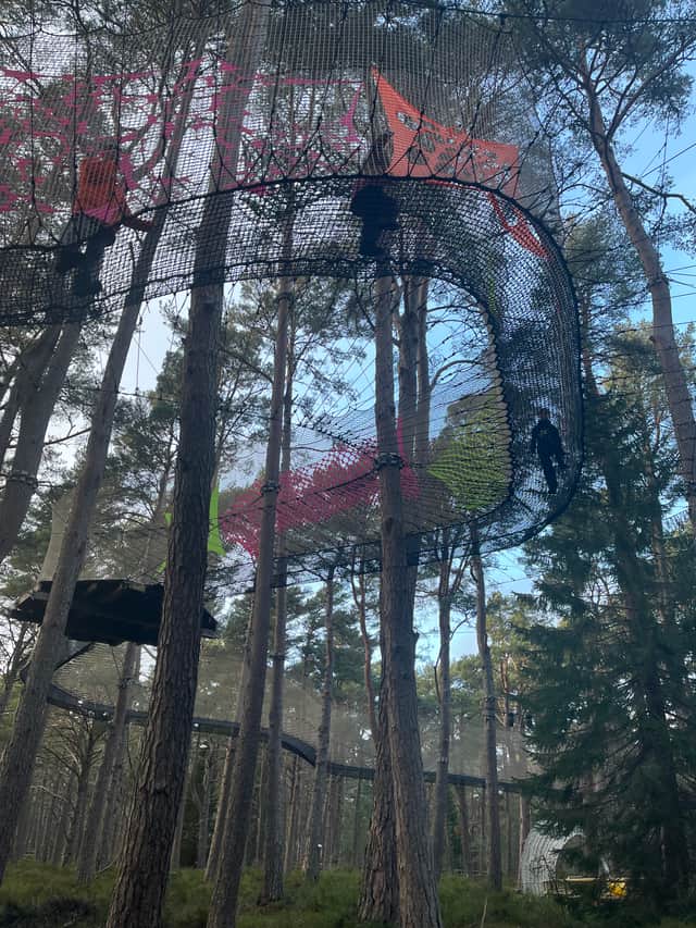 The Landmark Red Squirrel Trail at Landmark Forest Adventure Park, Carrbridge.