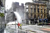 The fire devastated the Union Corner building, which was later demolished. 