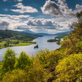 Queen's View, in Perthshire, has been crowned the most beautiful spot in the whole of the UK.