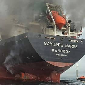 Iran has responded to US and Israeli air strikes by attacking ships passing through the Strait of Hormuz, causing significant disruption to oil supplies. Thai bulk carrier Mayuree Naree was hit by two projectiles of an unknown origin (Picture: Royal Thai Navy)