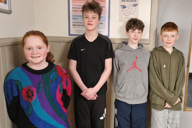 Betty Easter, Will Reid, Oliver Denniston and Xander Delorey