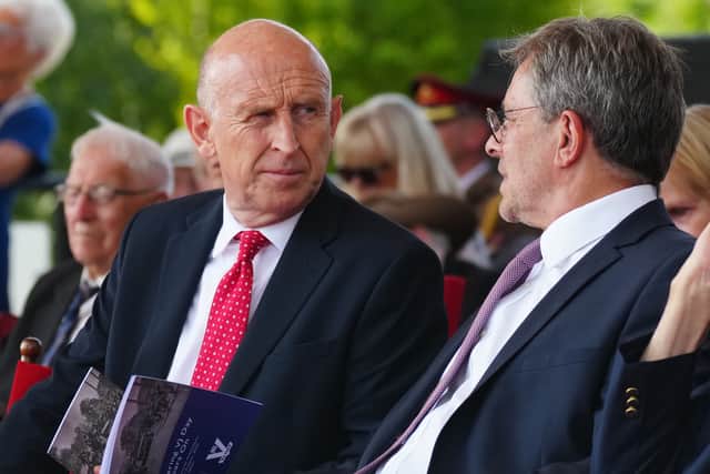 UK Defence Secretary John Healey (left) Photo credit should read: Christopher Furlong/PA Wire