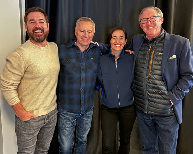 Martin Compston, Robert Carlyle, Vicky McClure and Adrian Dunbar at the read through for Line of Duty series 7. 