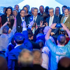 Nigel Farage with his Scottish candidates