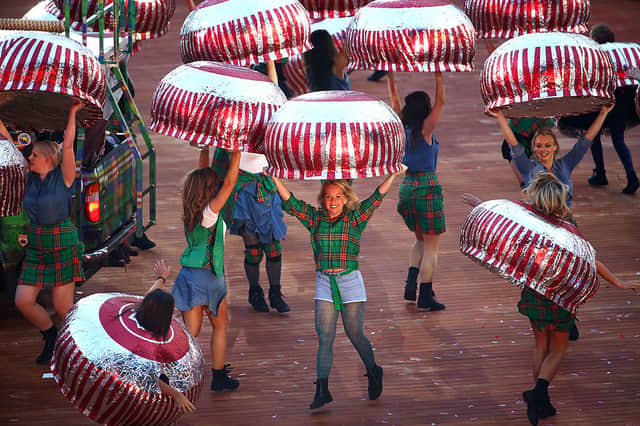 The opening ceremony of the 2014 Glasgow Commonwealth Games.