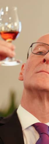 First Minister John Swinney eyeing up some whisky
