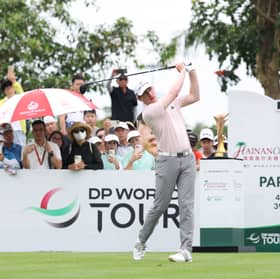 Euan Walker in action during the final round of the Hainan Classic presented by MAEXTRO at Mission Hills in China