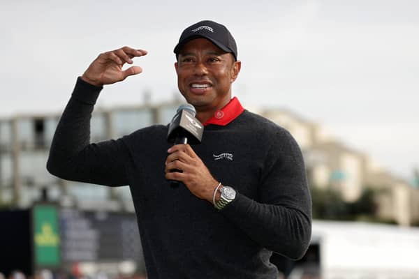 Tiger Woods pictured at The Genesis Invitational in California 