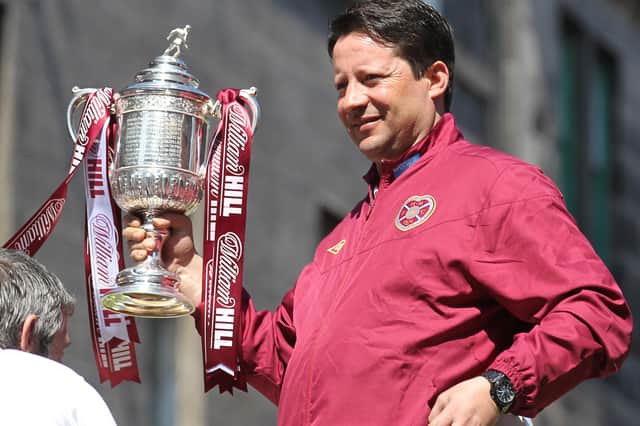 Paulo Sergio, who believes former club Hearts are primed for a historic Scottish Premiership title triumph but he urged pent-up supporters to play their part by dialling down their stress levels.